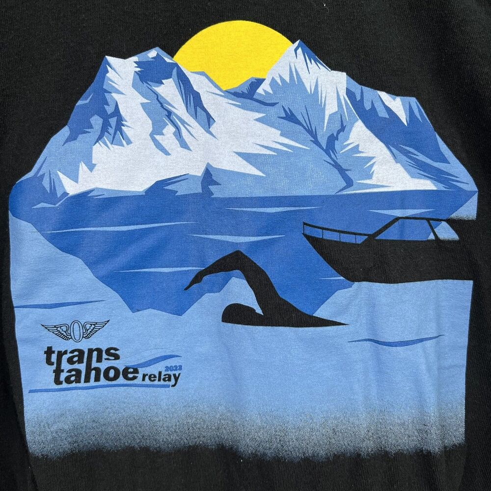 Trans Tahoe Relay Race Black Long Sleeve Shirt 2023